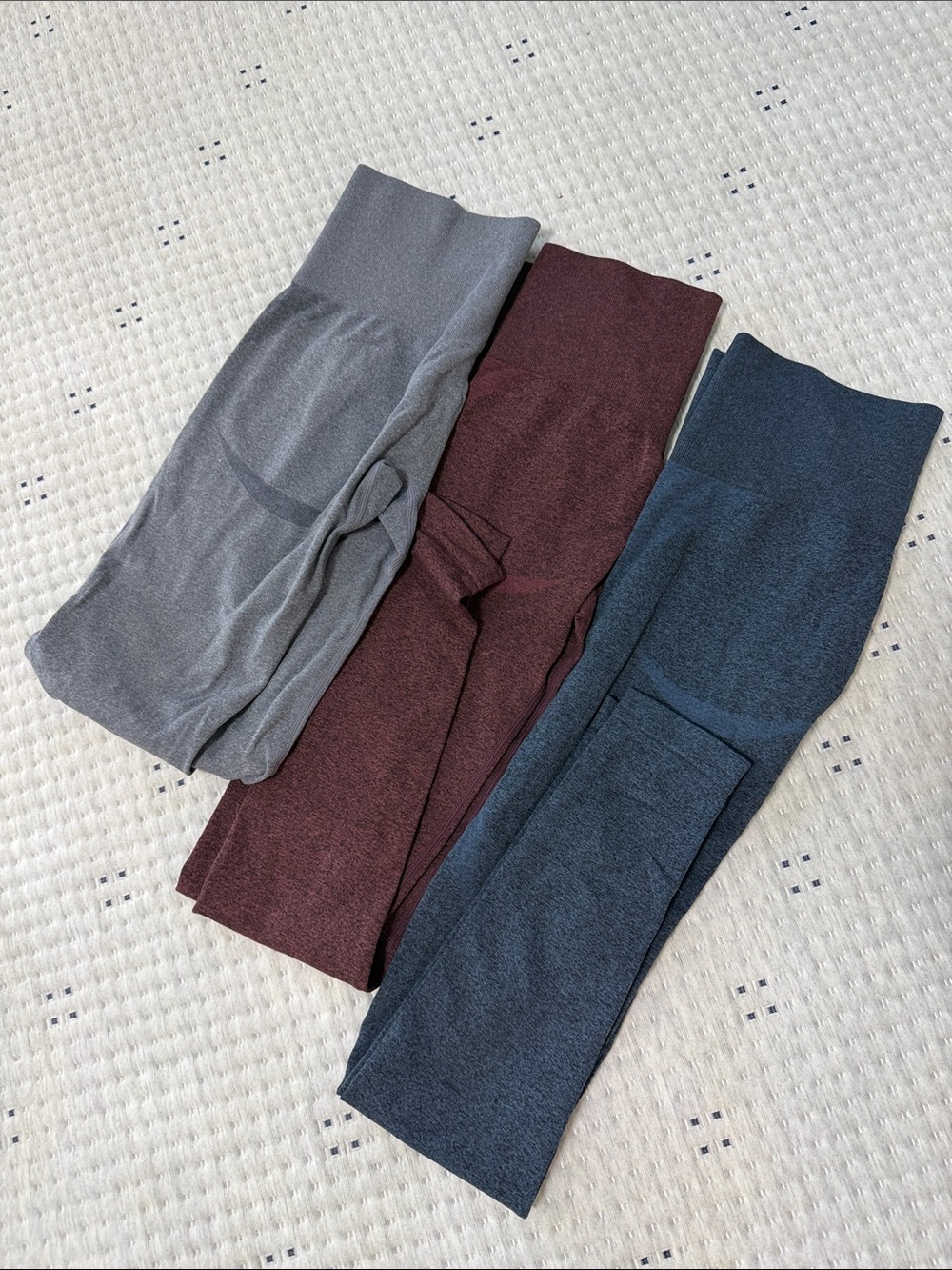 CRZ YOGA Leggings BUNDLE (3) - Gray, Burgundy, Navy